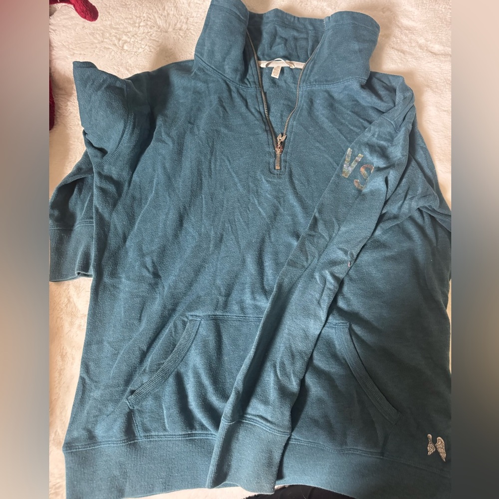 Victoria’s Secret 1/4 zip light sweatshirt.